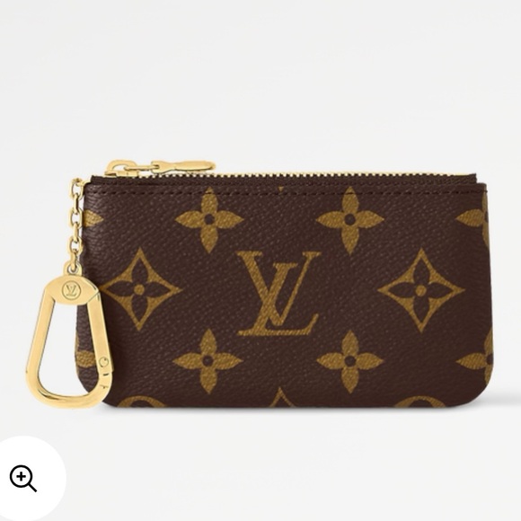 Louis Vuitton Accessories - NWT Louis Vuitton Monogram Key Pouch in Brown and Gold